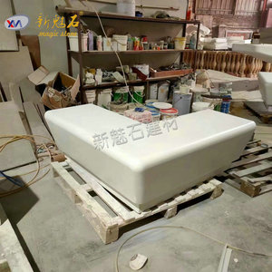 Nouvelle banc en béton apparent Magic Stone, spécifications personnalisées, utilisation intérieure/extérieure, aménagement paysager - Product Image 3