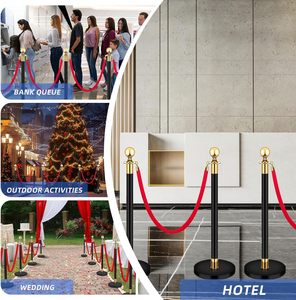 Barreras de Seguridad con Cuerda de Terciopelo para Control de Multitudes, Precio de Fábrica, para Teatros, Hoteles, Clubes, Fiestas y Ceremonias - Product Image 6