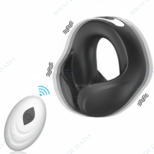 REACH DADA, anillo de bloqueo de esperma para adultos, masajeador de escroto con Control remoto, anillo de retardo para parejas, anillo vibrador para pene, vida impermeable CE - Product Image 1