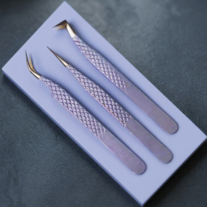 Pince à épiler en acier inoxydable personnalisable avec logo ASAP, écologique, en lot, pour cils, marque privée, outil de beauté de volume, précision durable 10 mm - Product Image 3