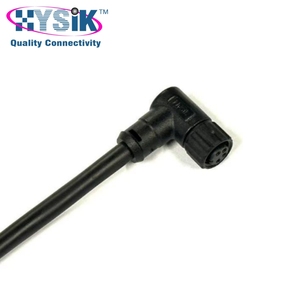 Açılı M8 Kalıplı Kablo 4 Pinli 24AWG Su Geçirmez Tek Uçlu Sensör Kablosu - Product Image 1