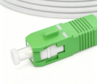 Câble de raccordement fibre optique SC APC monomode YOFC G652D avec ferrule en céramique, gaine jaune-orange, pour réseau local filaire, Wi-Fi sans fil, télécommunications 4G, 0.3dB