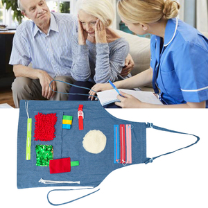 Custom Sensory Board Apron Fidget Blanket for Elderly Autistic Alzheimers Dementia Anxiety Relief Sensory <b>Toy</b> Women Fidget Apron - Product Image 5