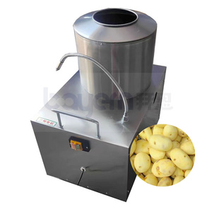 Ngành công nghiệp hoàn toàn tự động điện Khoai Tây Chip làm cho nhanh chóng lột khoai tây Peeler rửa máy làm sạch hoạt động dễ dàng - Product Image 1