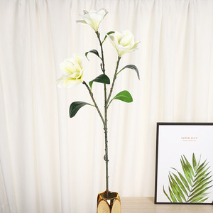 ดอกแมกโนเลียประดิษฐ์จาก Yiwu Datuo Florist ขนาด 35*98 ซม. สีเหลือง ขาวนม ชมพู ม่วง คุณภาพสูง ผลิตจากพลาสติก เหมาะสำหรับตกแต่งบ้าน - Product Image 4