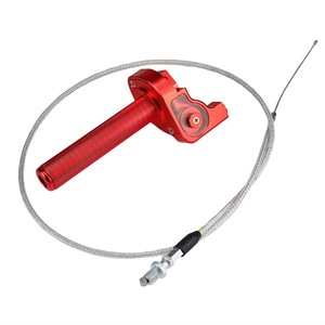 Poignée d'accélérateur réglable en aluminium CNC, poignée antidérapante, poignée torsadée avec câble tressé, <span class=keywords><strong>accessoire</strong></span> universel pour la modification de moto - Product Image 3