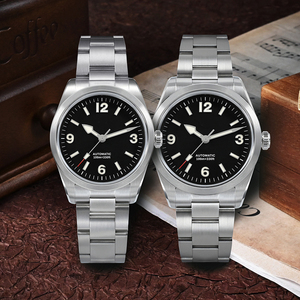 Montre-bracelet mécanique automatique de sport de luxe pour hommes <span class=keywords><strong>38mm</strong></span> NH35 étanche saphir miroir montre d'affaires plongeur fonction pointeur - Product Image 1
