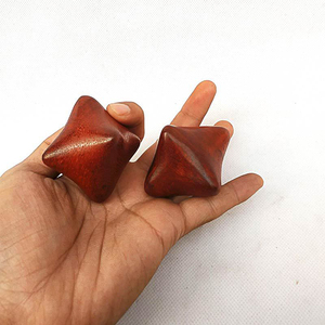 Wholesale Wooden Handicraft Hexagon Hand Relaxer Ball