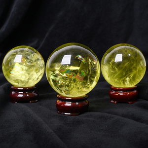 High Quality Natural Congo Citrine Sphere Polished <b>Crystal</b> Sphere for Fengshui Decoration - Product Image 3