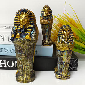 Witt Faraón egipcio Souvenirs momia mano pirámide decoración reina esfinge ataúd modelo artesanía arte religioso resina recuerdos artesanías - Product Image 2