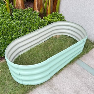 Jardinière en métal respirant de 1 mètre, design simple, <span class=keywords><strong>pour</strong></span> la culture de légumes et de fleurs sur le toit ou en extérieur - Product Image 4