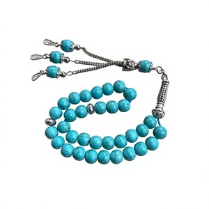 Perles de Tasbeeh en résine écologiques faites à la main, luxueuses, pour la prière musulmane islamique, chapelet Misbaha, cadeau religieux - Product Image 4