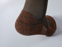 Lot de 5 chaussettes de sport personnalisées avec logo, coussinées, colorées, antidérapantes, pour hommes, pour la gym, le skateboard