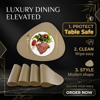 Napperons de table carrés personnalisés écologiques pour restaurant, cuisine, sublimation, imperméables, essuyables, pour cuir coloré 10 mm