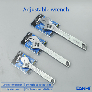 DANMI, venta al por mayor, herramienta de hardware, llaves de Tornillo de acero al carbono, llave ajustable Europea de doble burbuja - Product Image 6