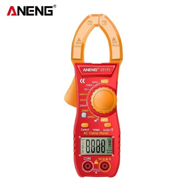High Precision Digital Display Clamp Multimeter Portable  Electrical Clamp Ammeter Multi-Function ST170 Clamp Meter