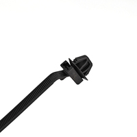 Attache de câble de véhicule en plastique nylon Clip de retenue de faisceau de câblage de voiture Fixations automatiques à montage par poussée Couleur noire