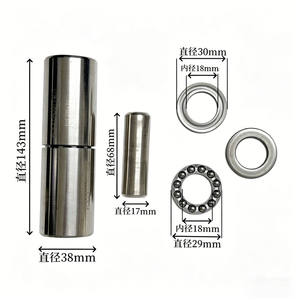 Charnière de porte sans support en acier inoxydable 304, ronde, en acier massif - Product Image 5