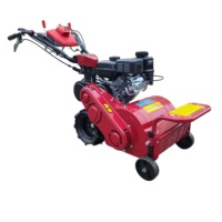 Trituradora de césped, mini cultivadora, motor de gasolina, cultivadora manual, mantenimiento del jardín, picadora de césped eficiente