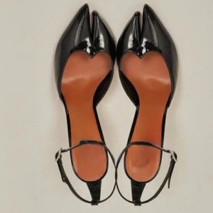 Sandalias de tacón alto para mujer con punta abierta, estilo personalizado, con hebillas en el tobillo, zapatos de tacón de aguja, talla 45, ajuste ancho - Product Image 3