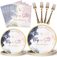 Ensemble de décoration de fête pour enfants personnalisé assiette en papier sur le thème du sexe pour anniversaire festif noël pâques et fournitures de graduation