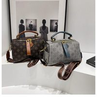 Modische Schulter-Crossbody-Tasche Renommierter Designer Reißverschluss mit Geometrischen Mustern Große Kapazität PU-Leder Handtasche