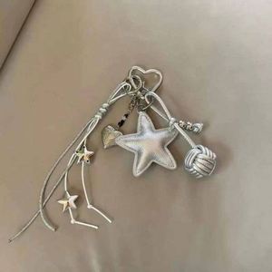 Fashionable Colorful Five-pointed Star Leather Pendant for New Style Star Hanger Keychain - Product Image 3