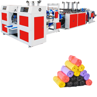 Sac poubelle en rouleau en plastique Le prix des sacs en plastique faisant la machine en Algérie Machines en plastique Taiwan 2 lignes 12KW 7-25