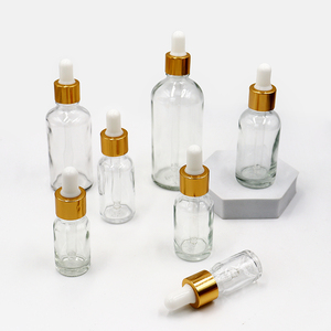 Bouteilles compte-gouttes en verre brillant vides de 5 ml, 10 ml, 15 ml, 20 ml, 30 ml, 50 ml, 100 ml avec impression personnalisée du logo pour huile essentielle - Product Image 1