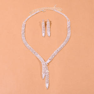 ड्रॉपशीपिंग उत्पाद 2025 दुल्हन शादी फैशन नेकलेस/ईयररिंग्स गहने महिलाओं के लिए गहने - Product Image 3