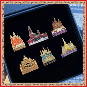 En stock: Imanes de nevera rusos, insignias de recuerdo <span class=keywords><strong>del</strong></span> <span class=keywords><strong>Kremlin</strong></span>, pines esmaltados, emblemas de bandera, pegatinas de castillo para teléfono, regalos de viaje personalizados - Product Image 6