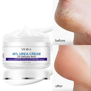 Crème pour les pieds OEM/ODM à 40 % d'urée, 100 g, éliminateur de callosités pour peaux rugueuses, épaisses et sèches, avec 2 % d'acide salicylique, hydratante et réparatrice - Product Image 1