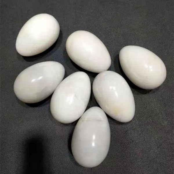 Hoge kwaliteit 100% natural white jade eieren stenen voor decoratie