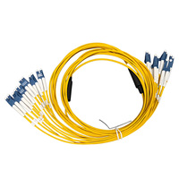 Cordon de brassage fibre optique 12 fibres LC/UPC-LC/UPC SM Monomode 9/125 pour PON, CATV, salle serveur, centre de données, boîtier terminal fibre FTTH