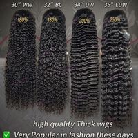 Wear & Go Peluca de Cabello Chino Virgen 12A de 30-40 Pulgadas con Cutícula Alineada, Pre-Desplumada, con Frontal de Encaje HD 13x6, Sin Pegamento, con Encaje Pre-cortado y Rizado