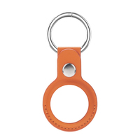Haute qualité avec porte-clés housse de protection localisateur Anti perte Py cuir Pet tracker étui de protection pour apple airtag