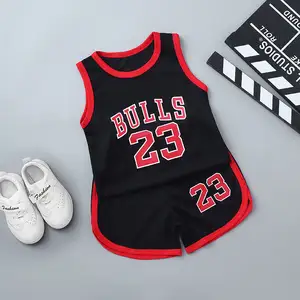 100 % baumwolle baby junge kleidung sets neugeborene kinder und babys basketballtrikot set