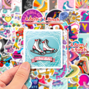 50 ชิ้นอินเทรนด์สไตล์ถนนกีฬาเย็นสเก็ตรูปลอกสเก็ตโรลเลอร์สติกเกอร์ - Product Image 3