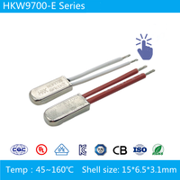 HKW HKW9700 Contrôleur de température coulissant pour montage en rack, interrupteur thermique bimétallique 230V 2-45A, protection contre les surintensités et la surchauffe