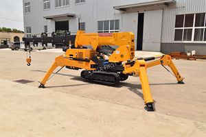 รถเครนแมงมุม 3 ตัน รถเครนแมงมุมขนาดเล็ก ควบคุมด้วยรีโมท พร้อมตะกร้าสำหรับคนทำงาน และแขนยืดแบบ Fly Jib - Product Image 4