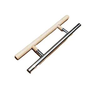 H-образные деревянные и стеклянные дверные ручки из нержавеющей стали