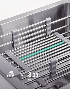 Nhà tổ chức có thể điều chỉnh Heavy Duty tấm kệ tủ lưu trữ món ăn drainer giá cho bồn rửa nhà bếp - Product Image 6