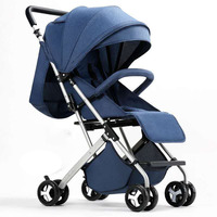 Poussette pour bébé ultra-légère, portable et facilement pliable, peut s'asseoir et se coucher, amortisseur léger, poussette pour nouveau-né