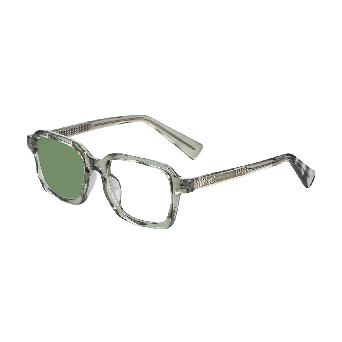 C5 Cadre vert transparent Blanc devient vert