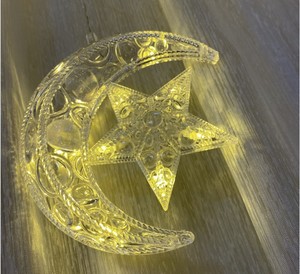 2024 New Moon sao kỳ nghỉ chuỗi 138 <span class=keywords><strong>LED</strong></span> rèm cửa sổ cổ tích giáng sinh ramadan và hajj EID al-adha Đèn trang trí nội thất - Product Image 5