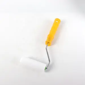 Rouleau à brosse éponge blanc pur 4 "avec manche en plastique orange Fabricant de rouleaux à peinture