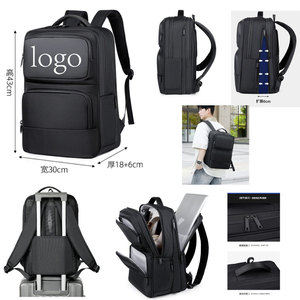 Sac à dos professionnel CE <span class=keywords><strong>HoSH</strong></span> grande capacité avec port USB, en tissu Oxford extensible et imperméable, pour ordinateur portable, avec logo personnalisé, cadeau de Noël pour homme - Product Image 1