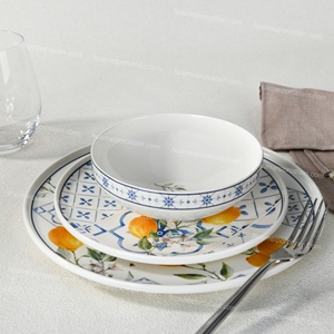 Juego de Platos de Porcelana <span class=keywords><strong>HEMERA</strong></span> Classic de 18 Piezas, Listo para Enviar, para Uso Doméstico y Hotelero - Product Image 5