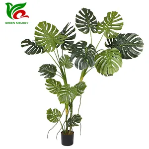 200cm Tall Artificial Monstera Deliciosa Plant Fake Potted Tree Manufacturing Plant for Home Indoor Decor