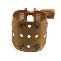 Eastern Music Alto Saxophone E Flat Winslow Style Gold Ligature Saxophone Reed Clip Metal Ligature
